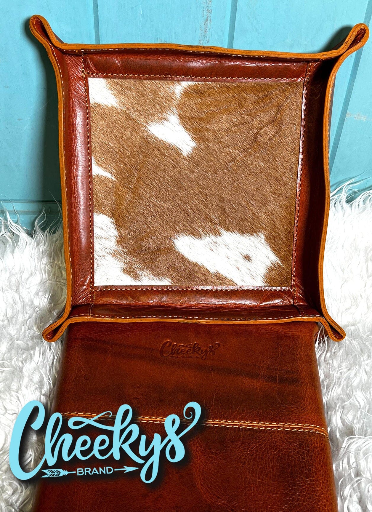 Leather HOH Brown Natural Catchall Tray Cheekys Brand 