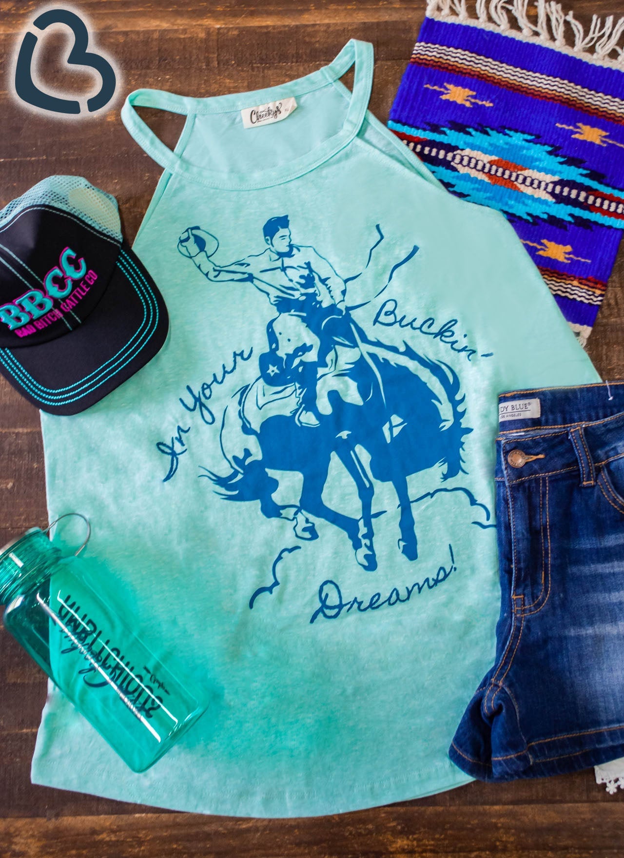 In Your Bucking Dreams Tank on Belize Cheekys Apparel 23 
