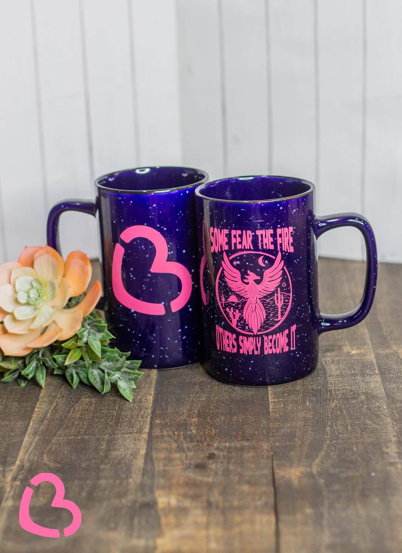 Some Fear the Fire Mug on Navy Home & Gift 74 