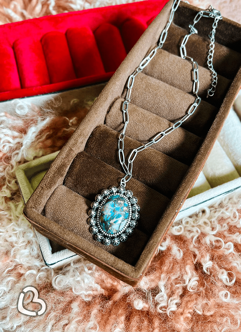 "Starry Desert Skies" Necklace in Turquoise Cheekys Brand 
