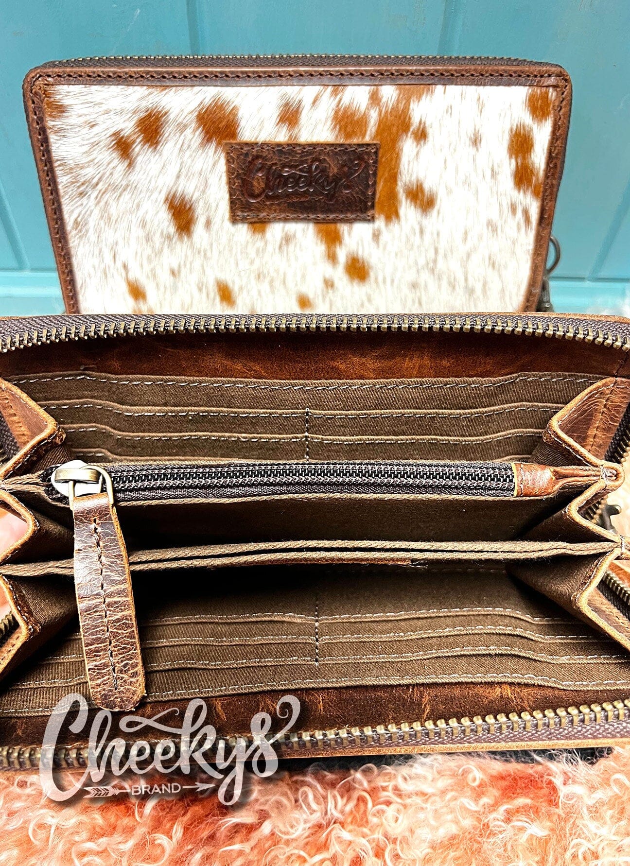 Betsy the Brown HOH Wallet/Clutch Leather Cheekys Brand 