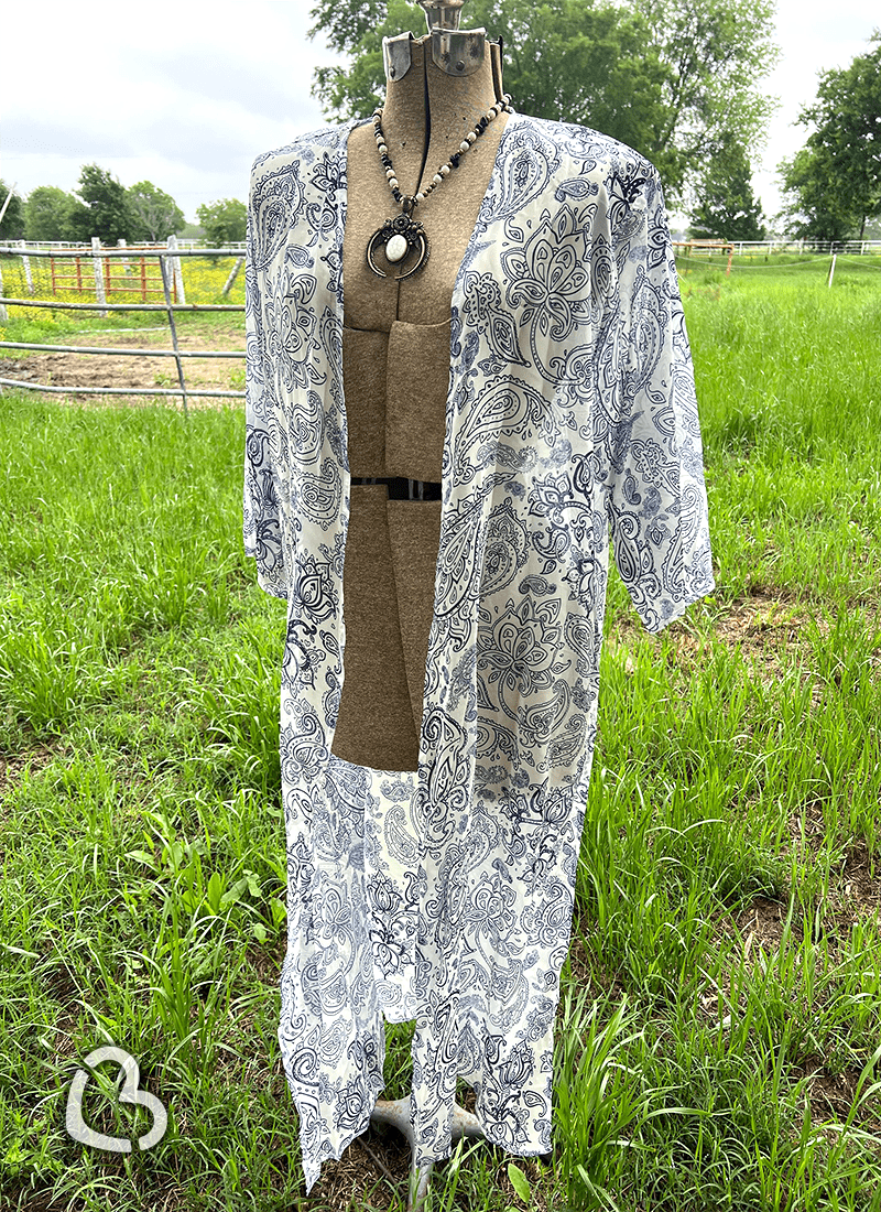 Justine Paisley Blue Belle Duster Cheekys Apparel 23 
