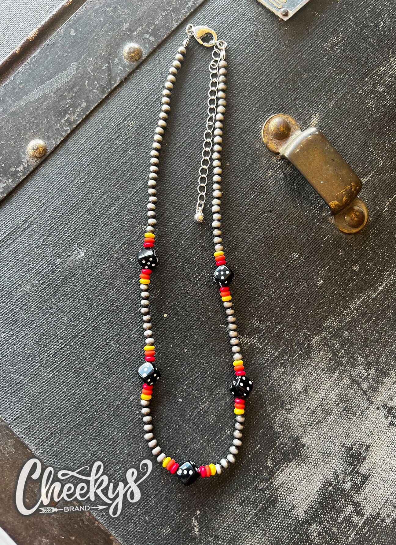 Roll The Dice Multi Color Necklace Cheekys Brand 