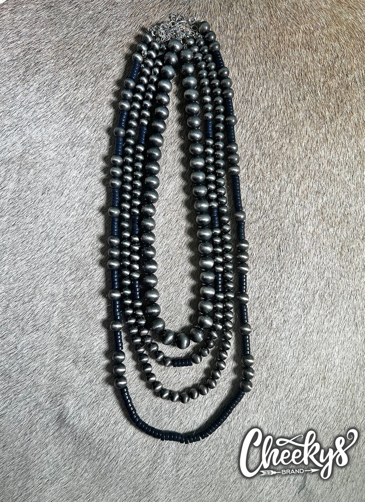 Four Black and Navajo Necklaces Cheekys Brand 