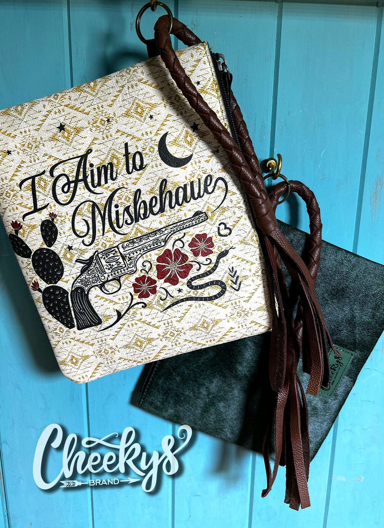 I Ain To Misbehave Wristlet Cheekys Brand 