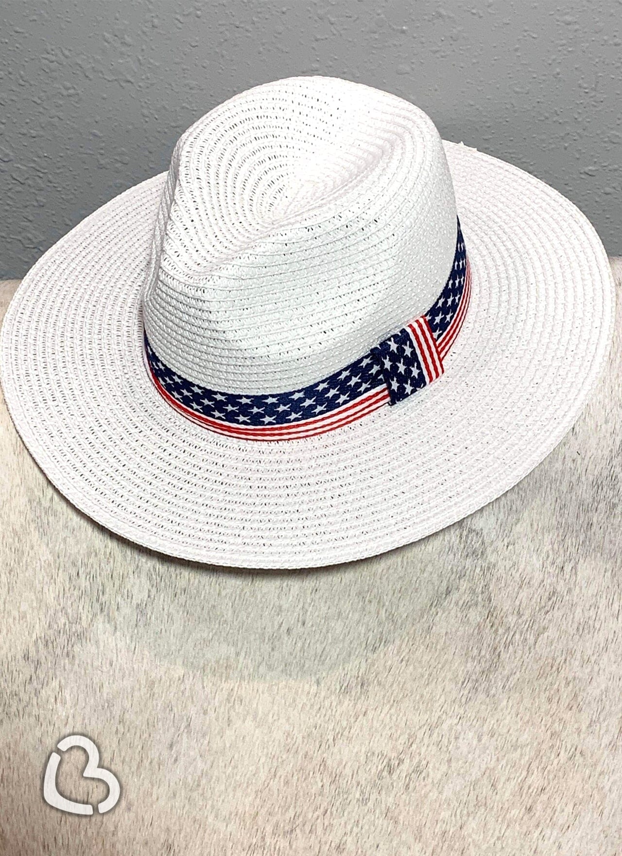 Stars and Stripes White Sun Hat Hat Cheekys Brand 