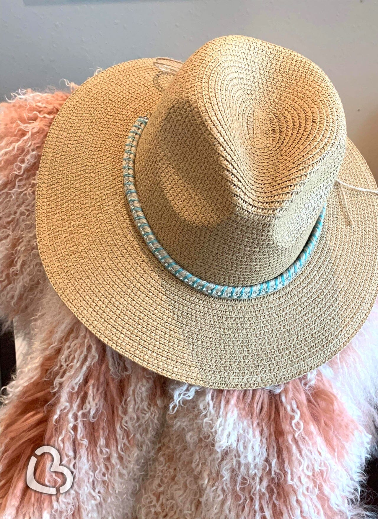 Rhinestone Cowgirl Taupe Sun Hat Cheekys Brand 