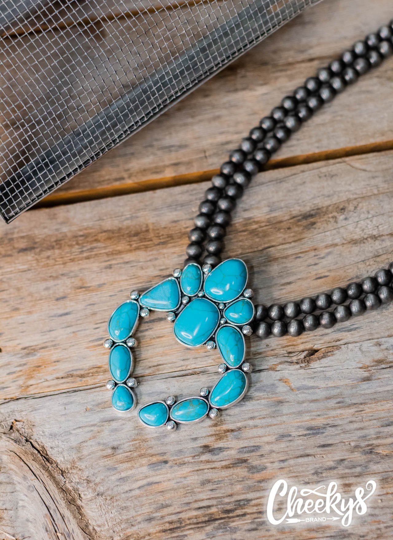 The Dustin Squash Blossom Necklace in Turquoise Jewelry 18 