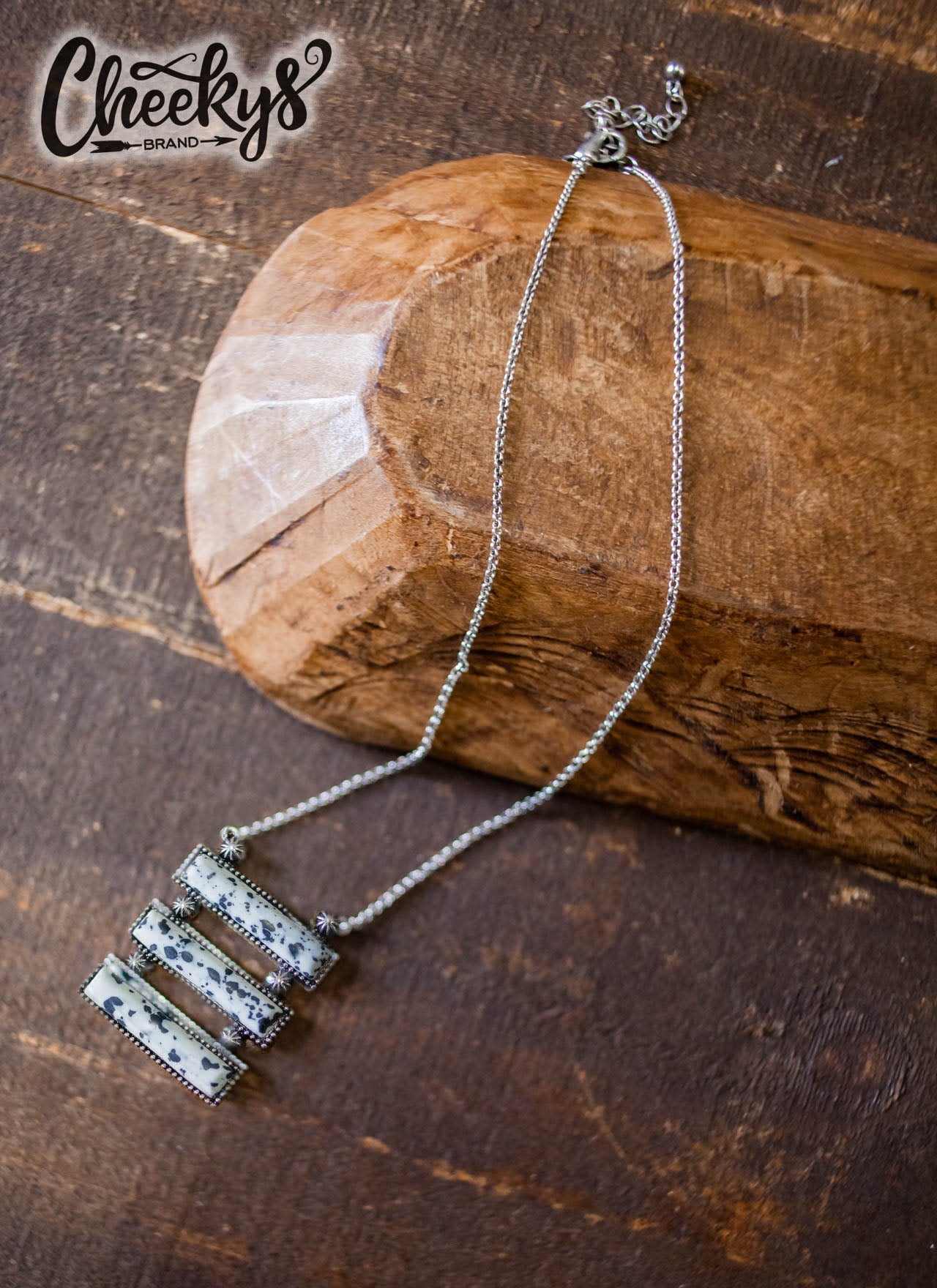 The Elida Necklace in White Buffalo Jewelry 19 