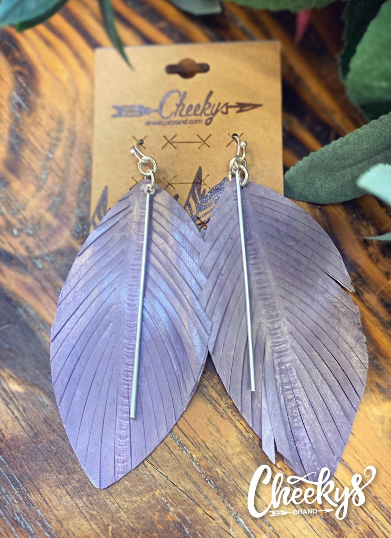 Luscious Lavender Feather Fringe Earrings Jewelry 03 