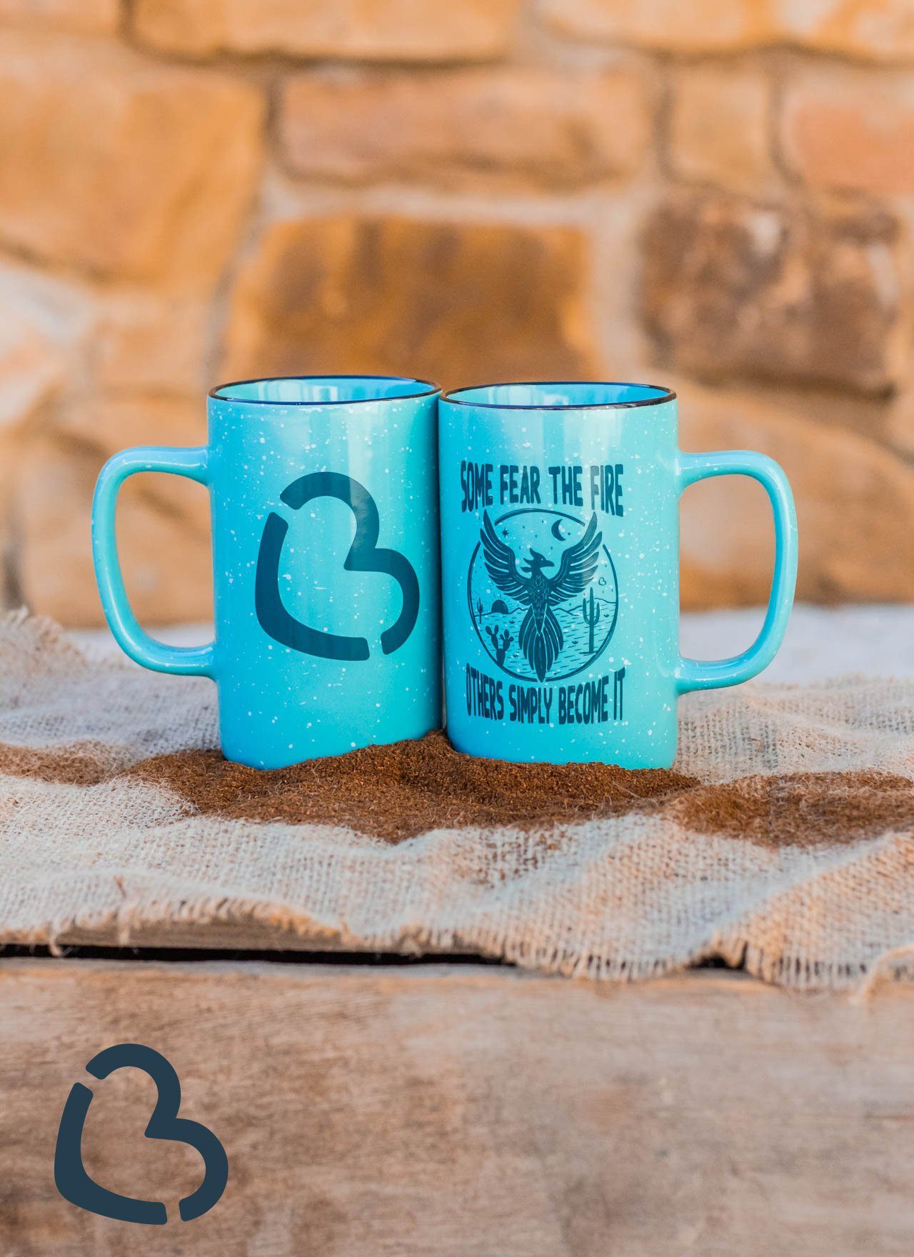 Some Fear the Fire Mug on Turquoise Home & Gift 74 