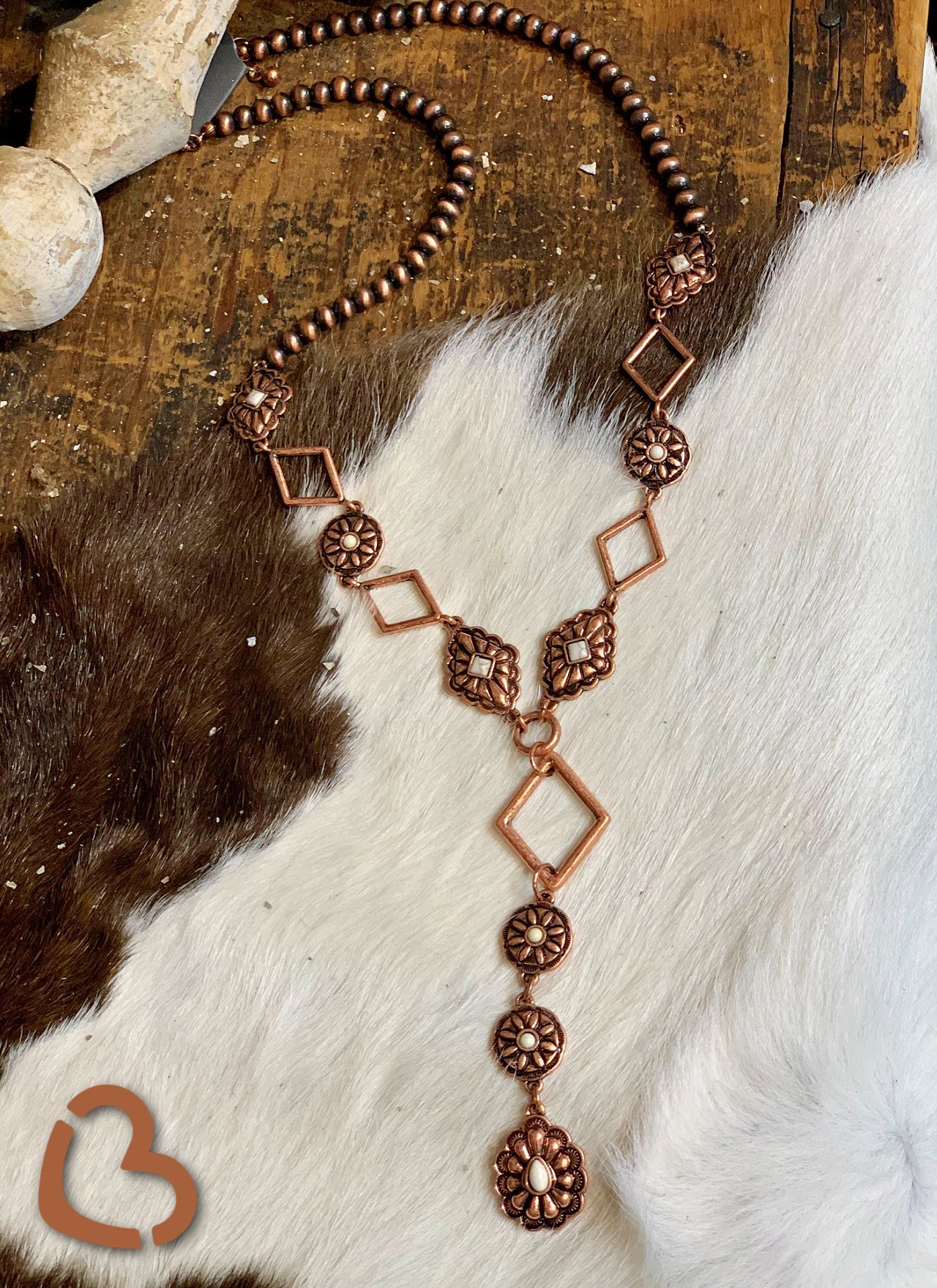 The Clementine Concho Necklace in Copper Jewelry 176 