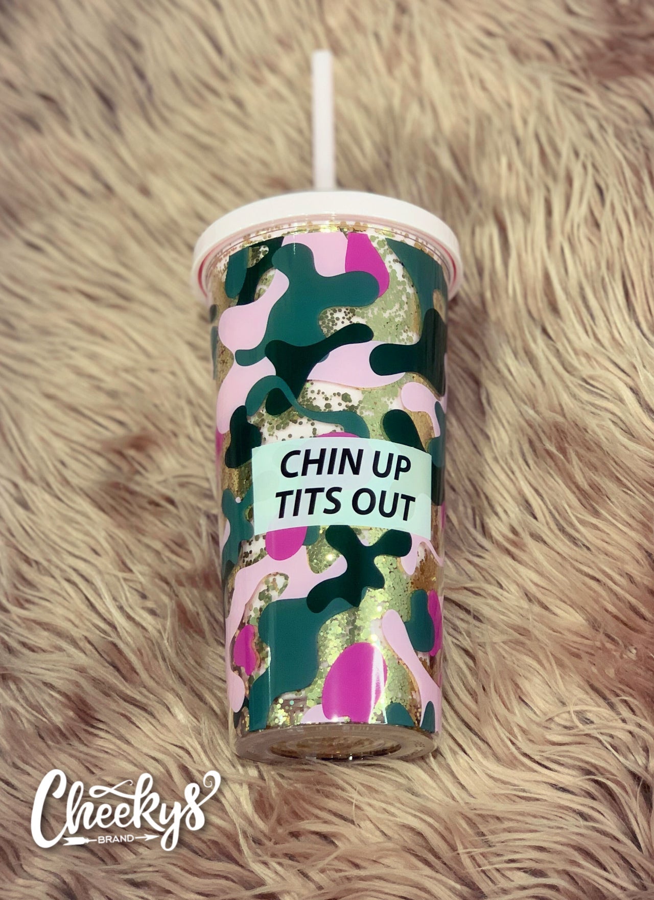 Chins Up Tits Out Tumbler Kitchen 24 