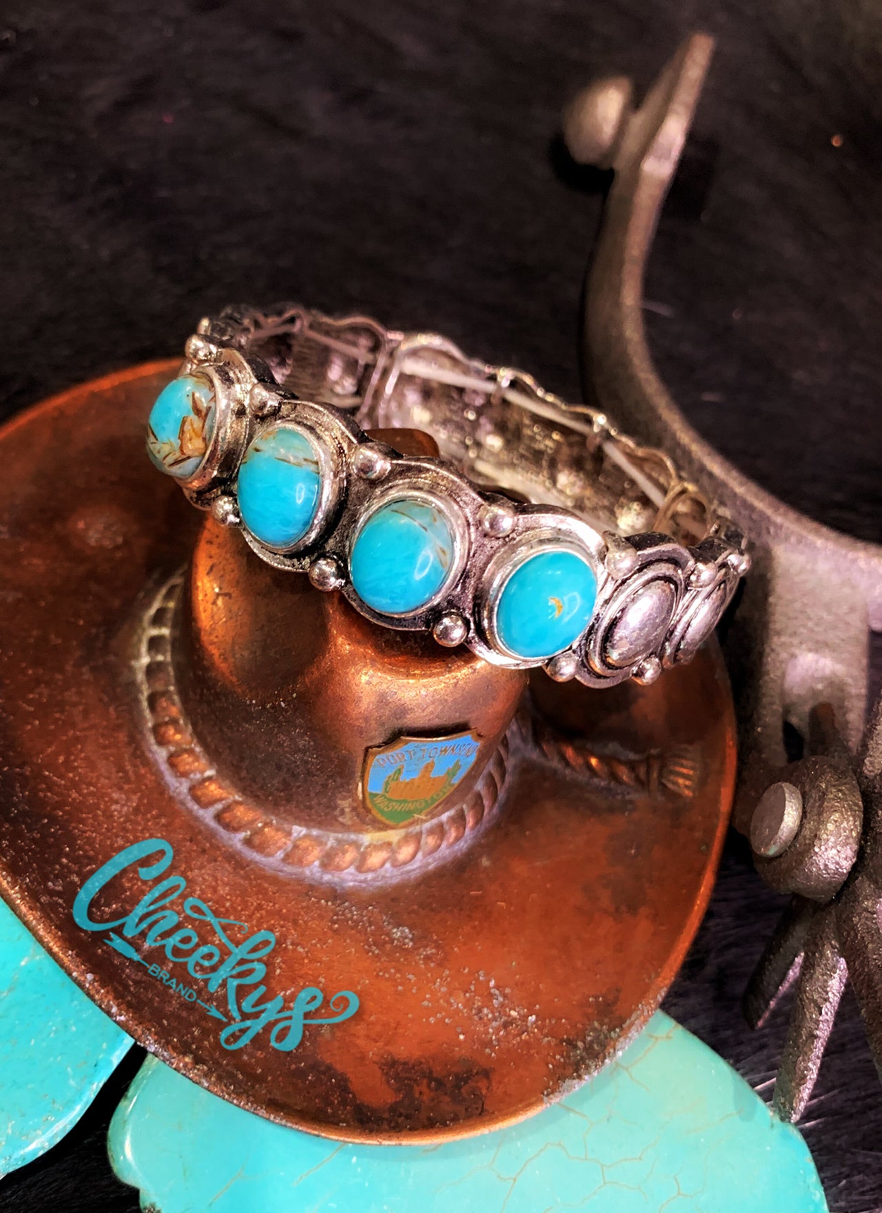 The Arabella Stretch Bracelet in Turquoise Jewelry 19 