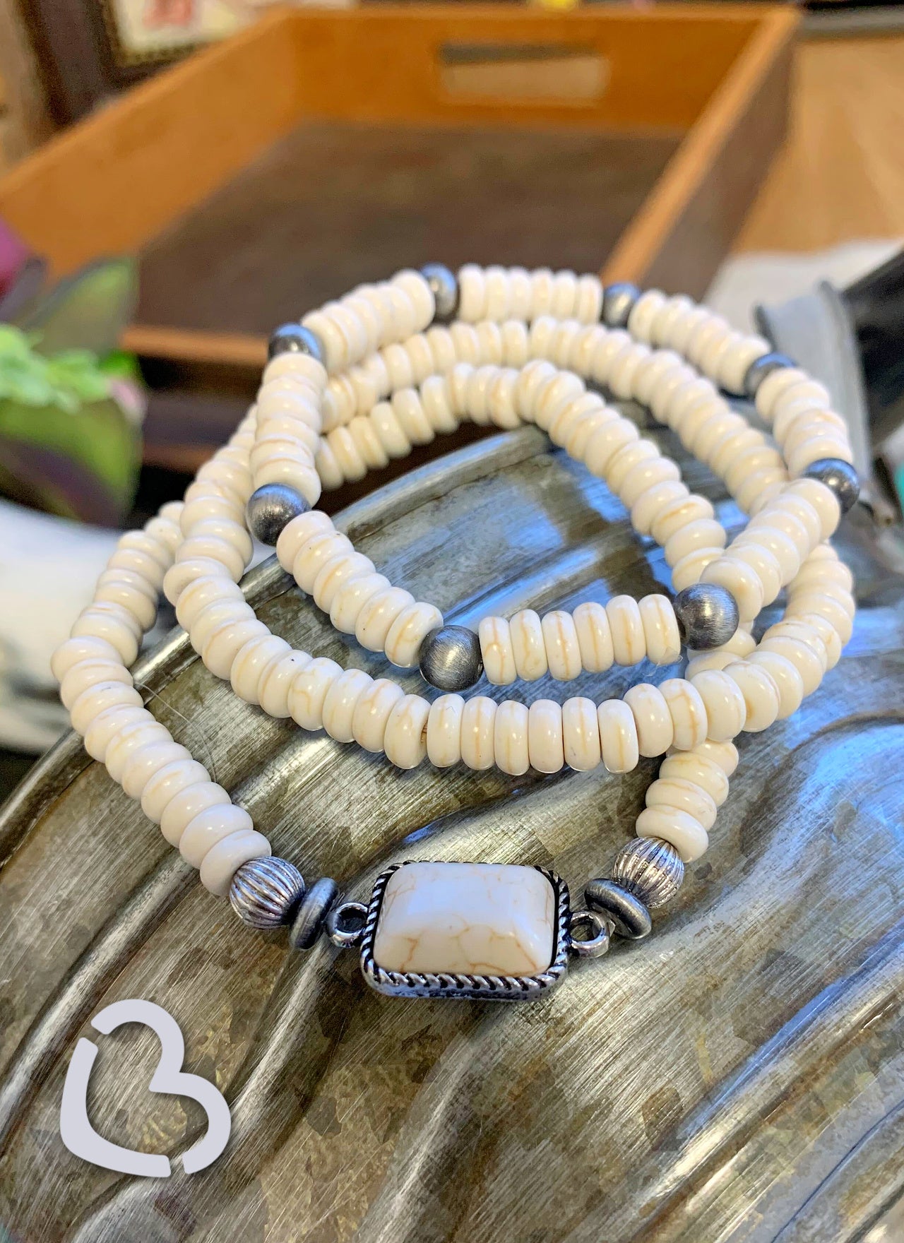 The Tulsa Stretch Bracelet Set in Ivory Jewelry 176 