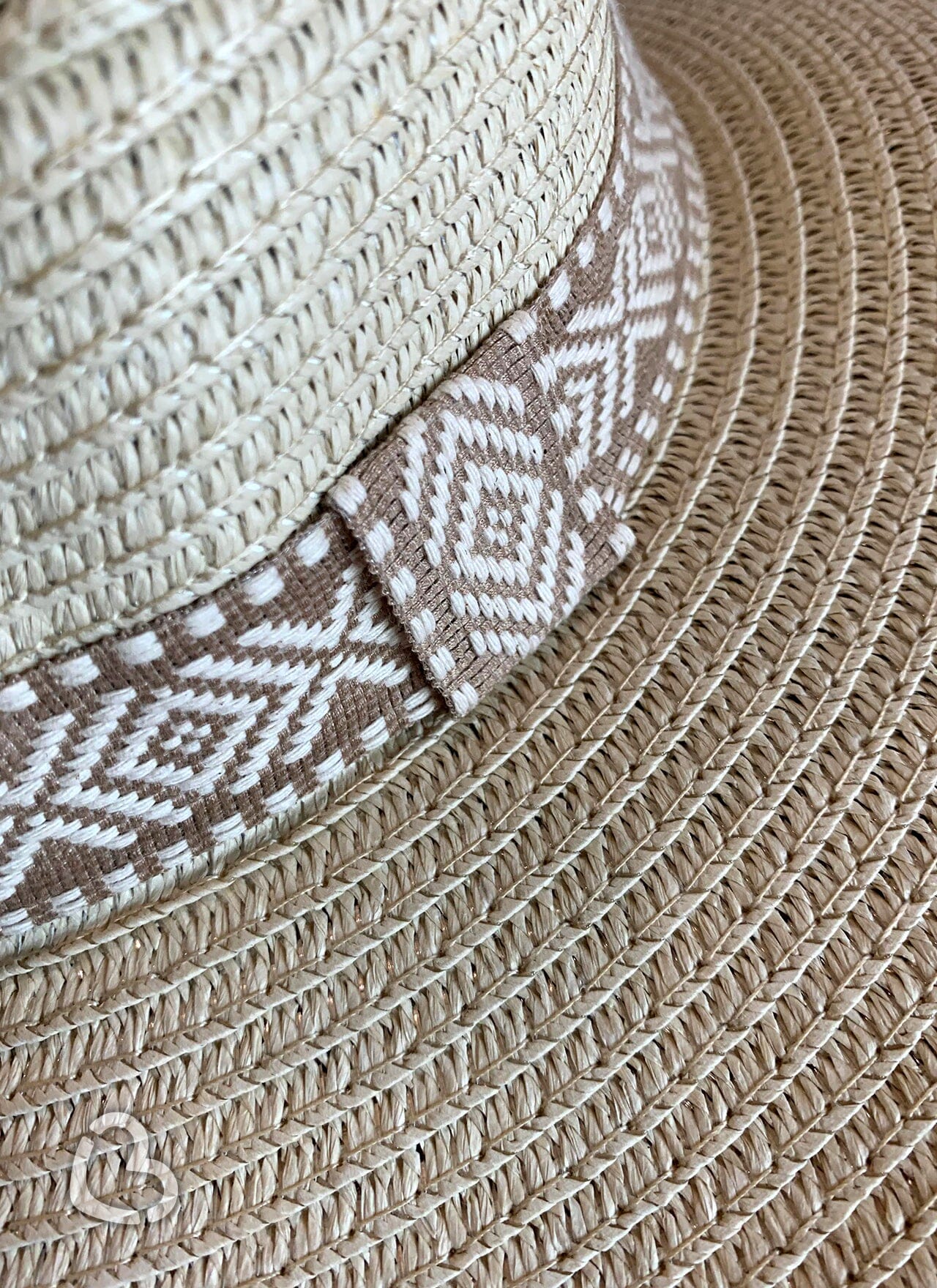 Beige Tribal Panama Sun Hat Hat Cheekys Brand 